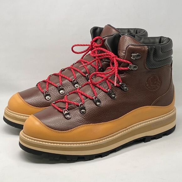 Moncler Leather Trek Hiking Boots size 45/us size 12 - Picture 5 of 16
